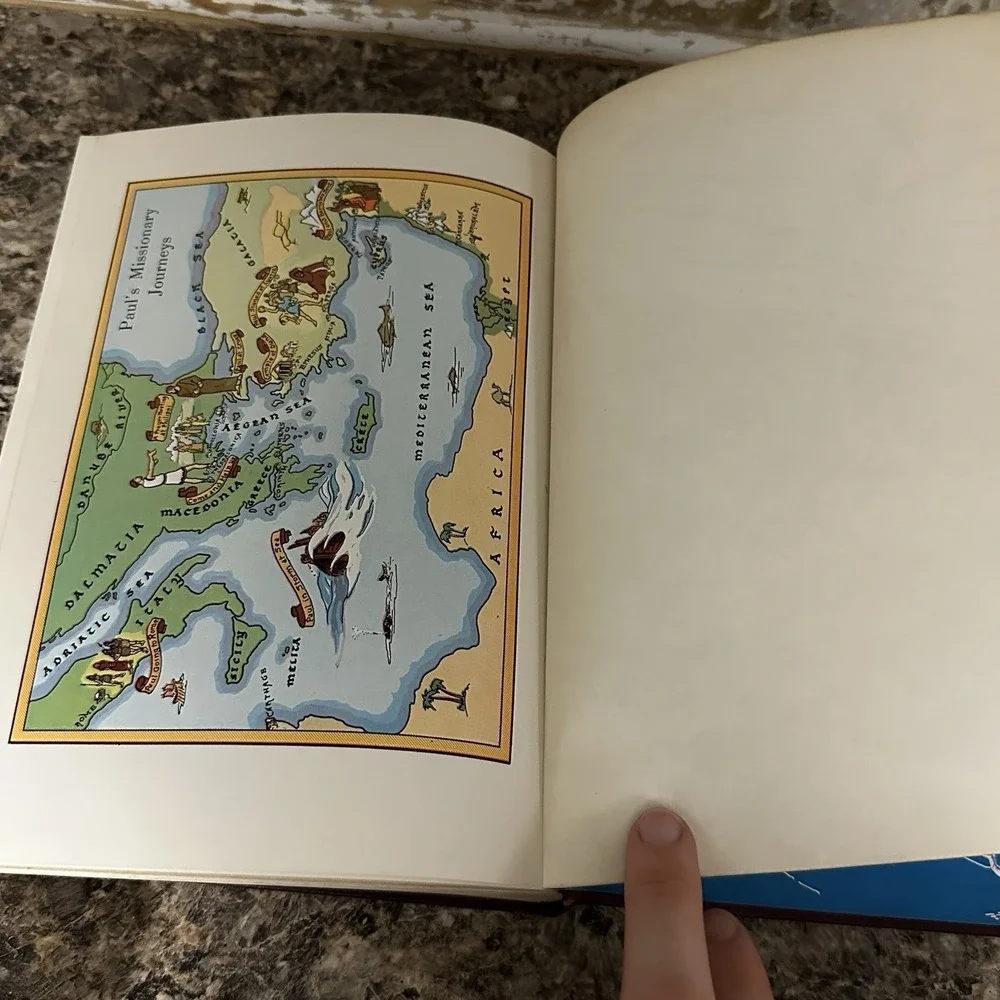 1955 Egermeier's Bible Story Book-Deluxe Edition-Warner Press